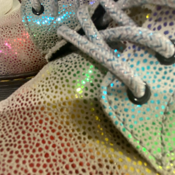 Dr Martens 1460 Pascal Youth Rainbow Iridescent Boots size 2 - Picture 8 of 11